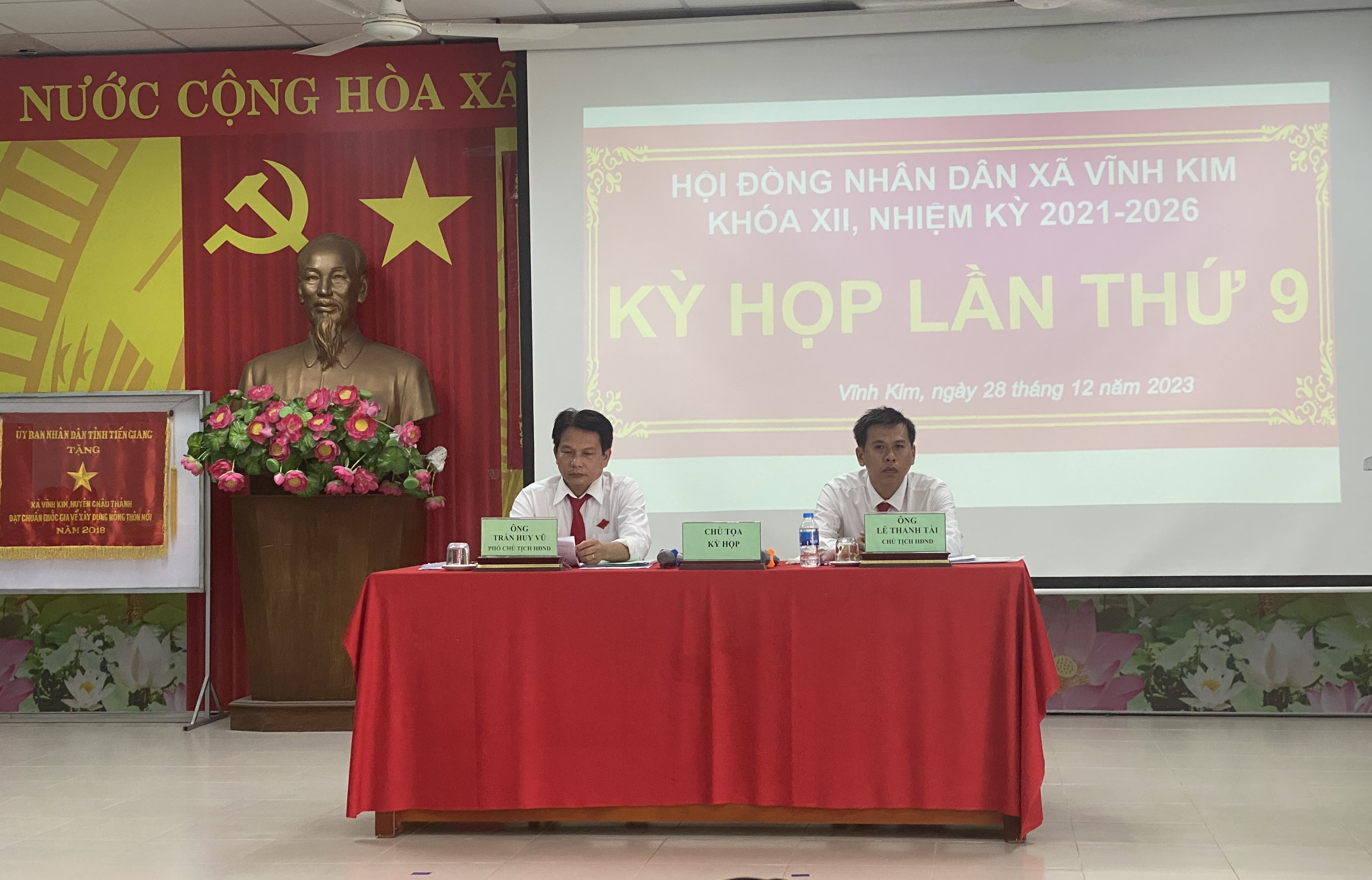 Hội đồng nhân dân xã Vĩnh Kim tổ chức kỳ họp cuối năm 2023